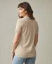 Women's Standard Crew Tee - Striped - Cashew Stripe